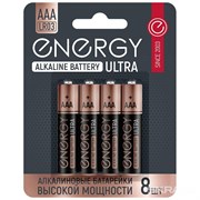 Батарейка алкалиновая ENERGY Ultra LR03/8B (АAА) 104979