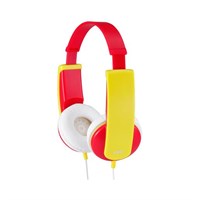 Наушники JVC проводные детские, модель HA-KD5-R-EF, серия KIDS. Цвет: красный/желтыйJVC Наушники проводные детские, модель HA-KD5-R-EF, серия KIDS. Цвет: красный/желтый 4975769421808