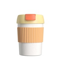 Термостакан-непроливайка KissKissFish Rainbow Vacuum Coffee Tumbler Mini  (желтый, оранжевый, белый)KissKissFish Rainbow Vacuum Coffee Tumbler Mini (Yellow) 114678